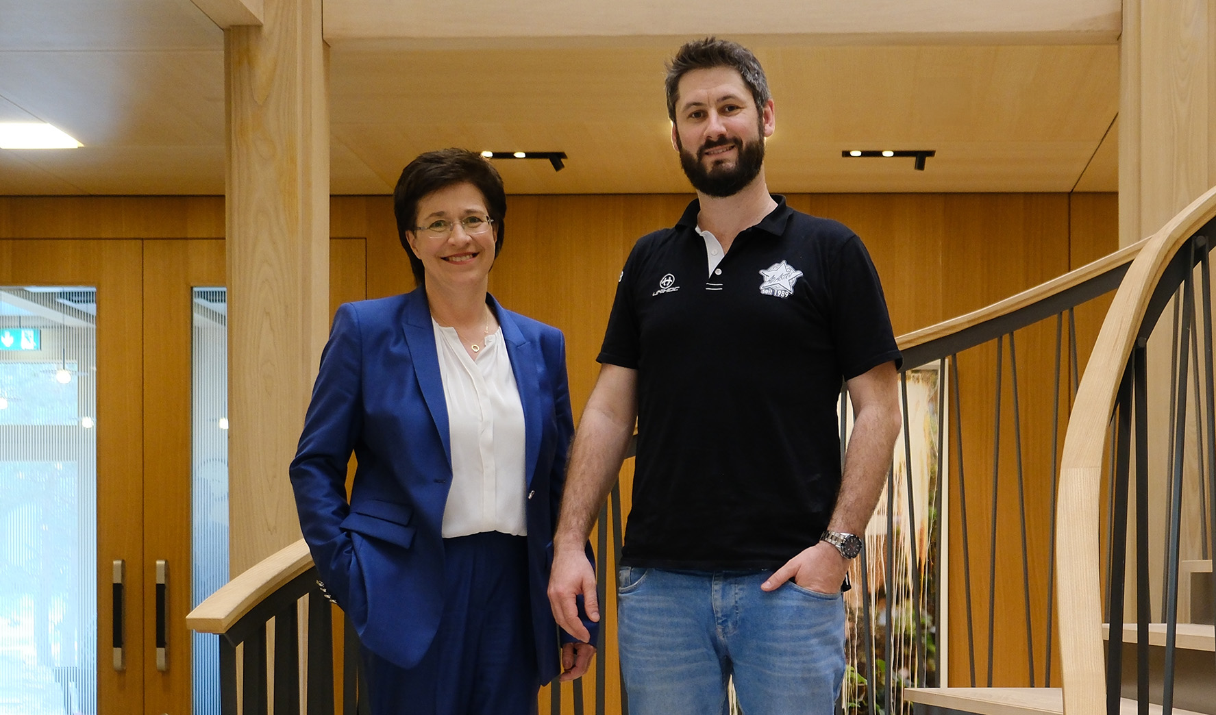 OKB-CEO Margrit Koch und Ad-Astra-Präsident Roger Berchtold.