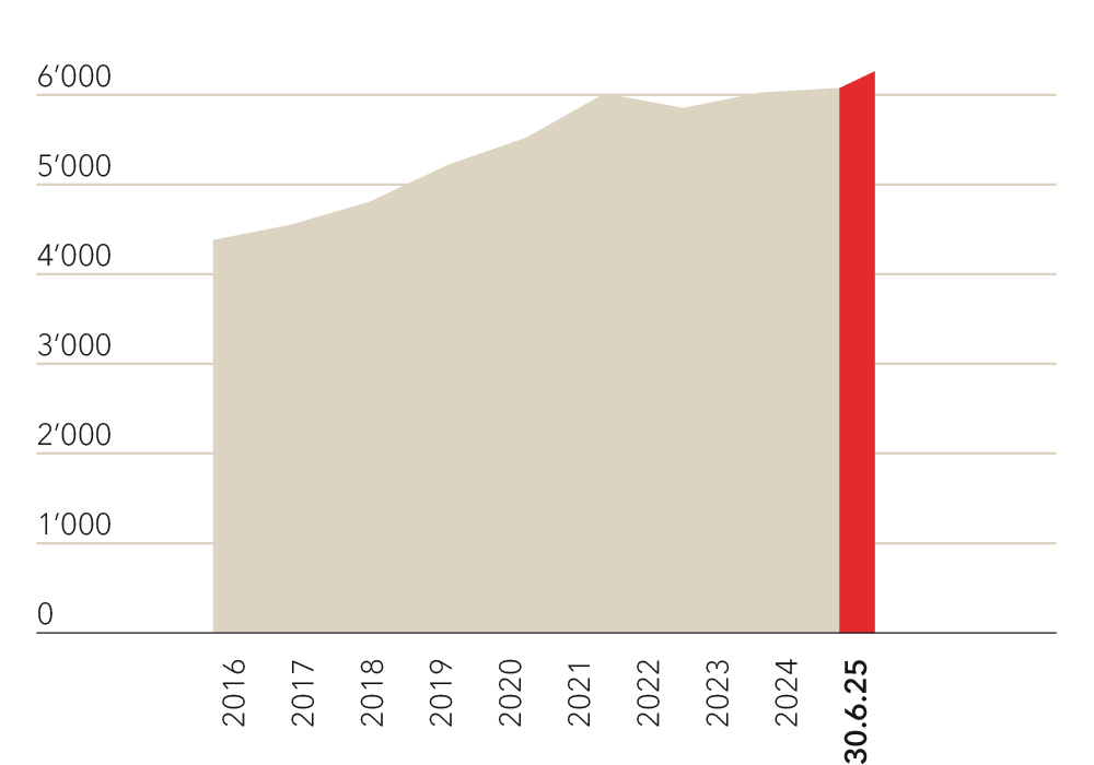 Diagramm Bilanzsumme 30.06.2025