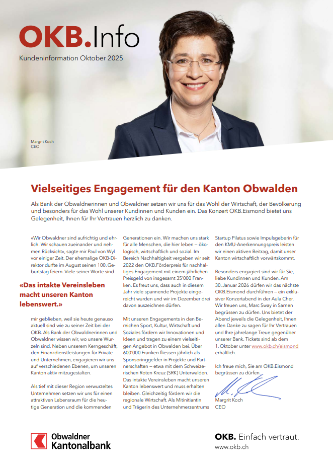 Titelseite OKB.Info Ausgabe Mai 2025