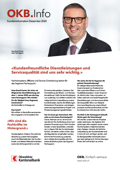 Titelseite OKB.Info Ausgabe Dezember 2020