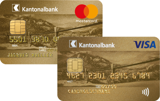 Bild der Mastercard und Visa Gold