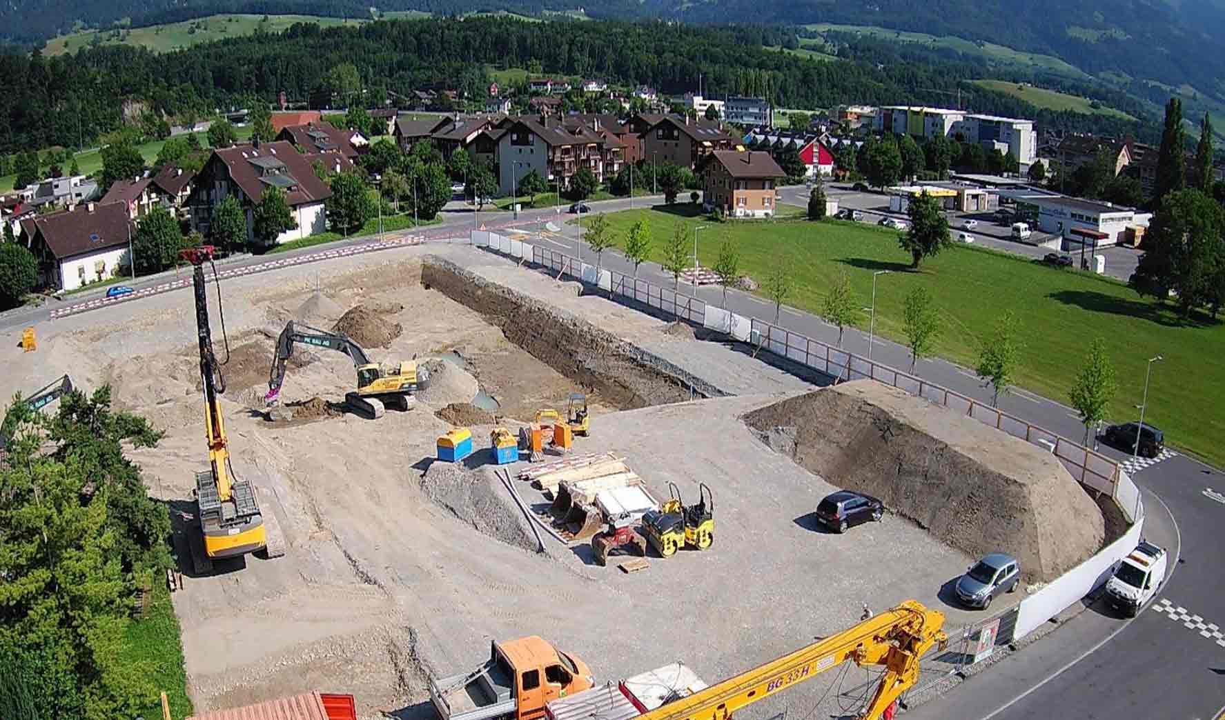 Baustelle am 10. Juli 2019